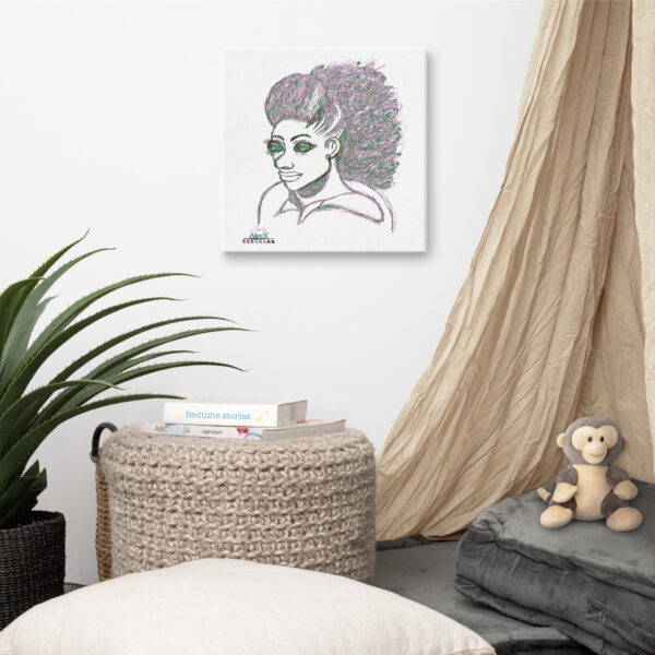 Looking to add a little flair to your room or office? Look no further – this canvas print has a vivid, fade-resistant print that you’re bound to fall in love with. Discover Alecx's vibrant and expressive artwork!