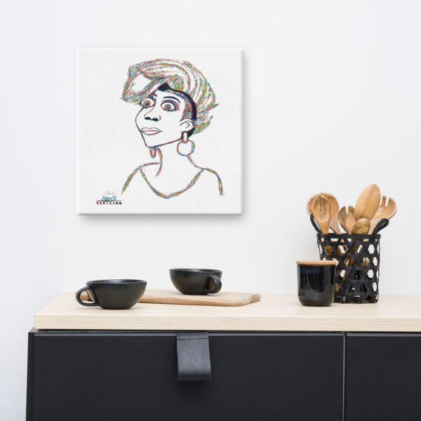 Looking to add a little flair to your room or office? Look no further – this canvas print has a vivid, fade-resistant print that you’re bound to fall in love with. Discover Alecx's vibrant and expressive artwork!