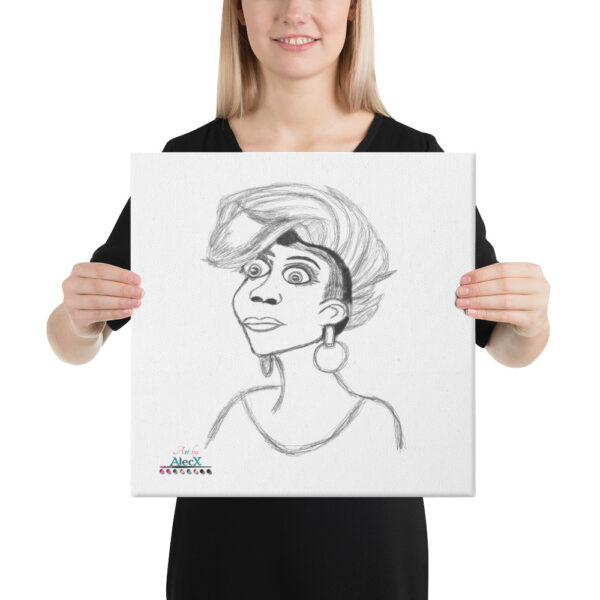 Looking to add a little flair to your room or office? Look no further – this canvas print has a vivid, fade-resistant print that you’re bound to fall in love with. Discover Alecx's vibrant and expressive artwork!