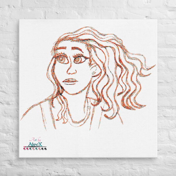 Looking to add a little flair to your room or office? Look no further – this canvas print has a vivid, fade-resistant print that you’re bound to fall in love with. Discover Alecx's vibrant and expressive artwork!