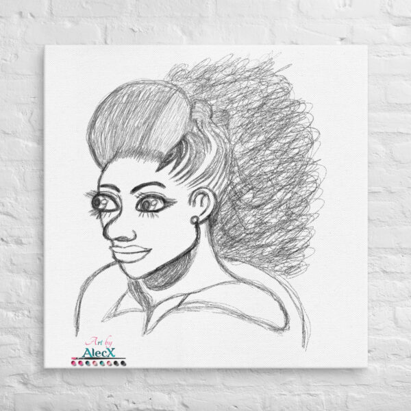 Looking to add a little flair to your room or office? Look no further – this canvas print has a vivid, fade-resistant print that you’re bound to fall in love with. Discover Alecx's vibrant and expressive artwork!