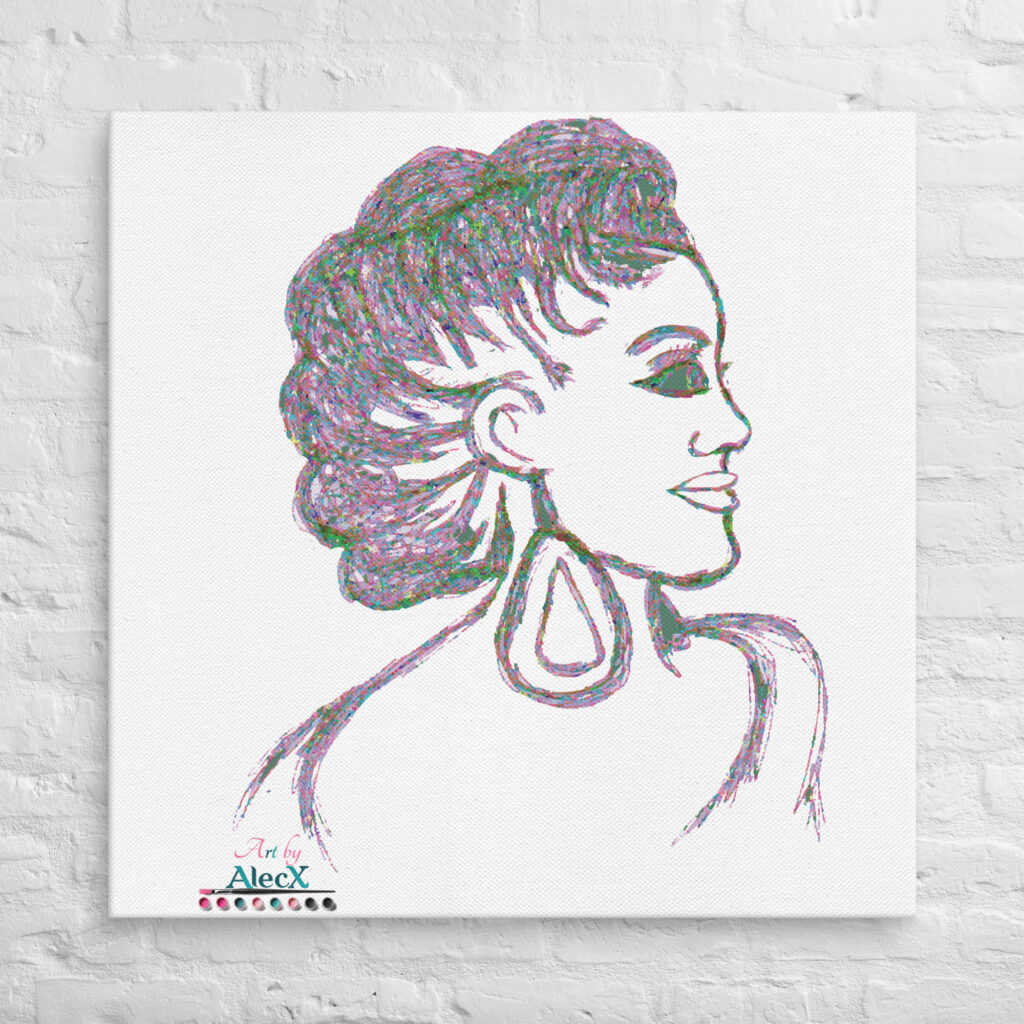 Looking to add a little flair to your room or office? Look no further – this canvas print has a vivid, fade-resistant print that you’re bound to fall in love with. Discover Alecx's vibrant and expressive artwork!