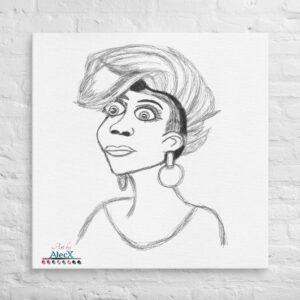 Looking to add a little flair to your room or office? Look no further – this canvas print has a vivid, fade-resistant print that you’re bound to fall in love with. Discover Alecx's vibrant and expressive artwork!