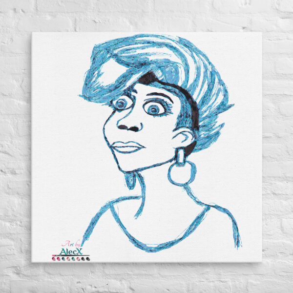 Looking to add a little flair to your room or office? Look no further – this canvas print has a vivid, fade-resistant print that you’re bound to fall in love with. Discover Alecx's vibrant and expressive artwork!