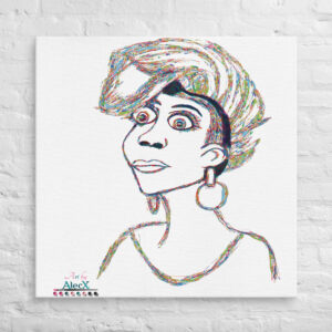 Looking to add a little flair to your room or office? Look no further – this canvas print has a vivid, fade-resistant print that you’re bound to fall in love with. Discover Alecx's vibrant and expressive artwork!