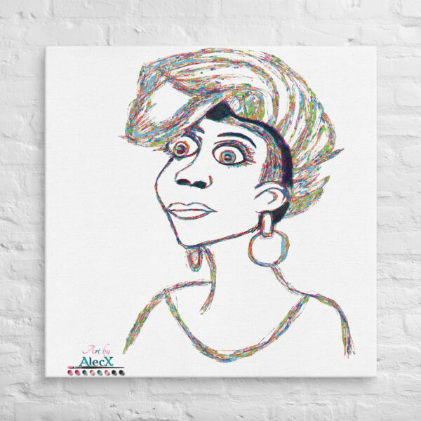 Looking to add a little flair to your room or office? Look no further – this canvas print has a vivid, fade-resistant print that you’re bound to fall in love with. Discover Alecx's vibrant and expressive artwork!