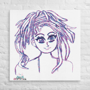 Looking to add a little flair to your room or office? Look no further – this canvas print has a vivid, fade-resistant print that you’re bound to fall in love with. Discover Alecx's vibrant and expressive artwork!