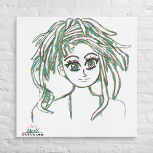 Looking to add a little flair to your room or office? Look no further – this canvas print has a vivid, fade-resistant print that you’re bound to fall in love with. Discover Alecx's vibrant and expressive artwork!