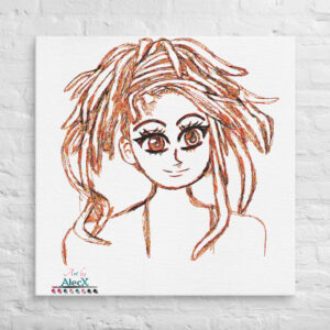 Looking to add a little flair to your room or office? Look no further – this canvas print has a vivid, fade-resistant print that you’re bound to fall in love with. Discover Alecx's vibrant and expressive artwork!
