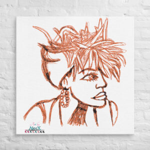 Looking to add a little flair to your room or office? Look no further – this canvas print has a vivid, fade-resistant print that you’re bound to fall in love with. Discover Alecx's vibrant and expressive artwork!