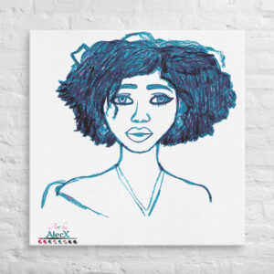 Looking to add a little flair to your room or office? Look no further – this canvas print has a vivid, fade-resistant print that you’re bound to fall in love with. Discover Alecx's vibrant and expressive artwork!