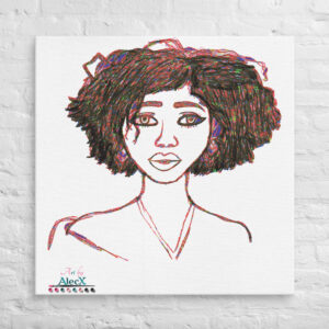 Looking to add a little flair to your room or office? Look no further – this canvas print has a vivid, fade-resistant print that you’re bound to fall in love with. Discover Alecx's vibrant and expressive artwork!