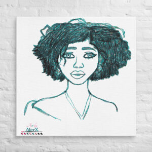 Looking to add a little flair to your room or office? Look no further – this canvas print has a vivid, fade-resistant print that you’re bound to fall in love with. Discover Alecx's vibrant and expressive artwork!