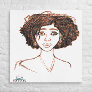 Looking to add a little flair to your room or office? Look no further – this canvas print has a vivid, fade-resistant print that you’re bound to fall in love with. Discover Alecx's vibrant and expressive artwork!