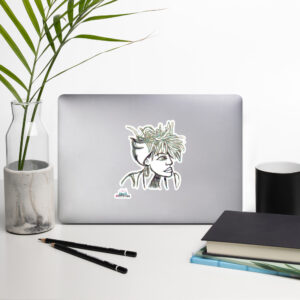 Shop Alecx's Vibrant Collection of Artistic stickers! Each tote features Alecx's unique artwork, beautifully displayed on durable, stylish stickers.